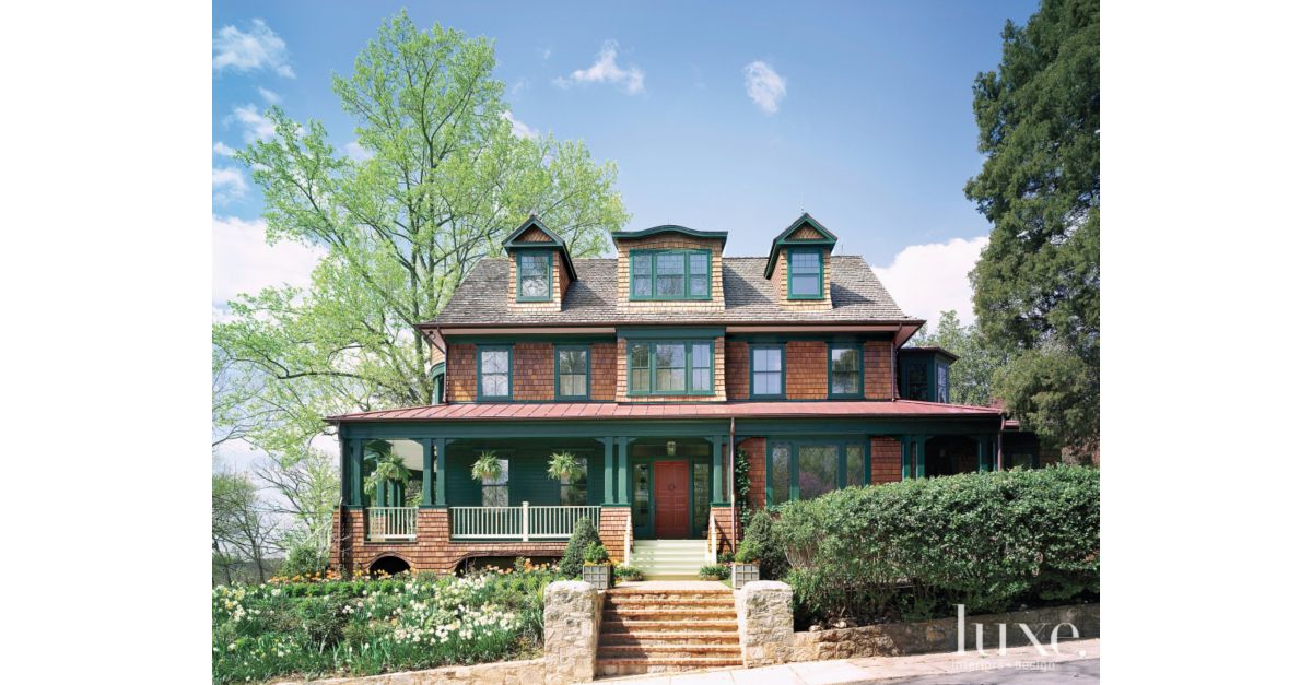 New England-Style Exterior with Flared Shingles - Luxe 