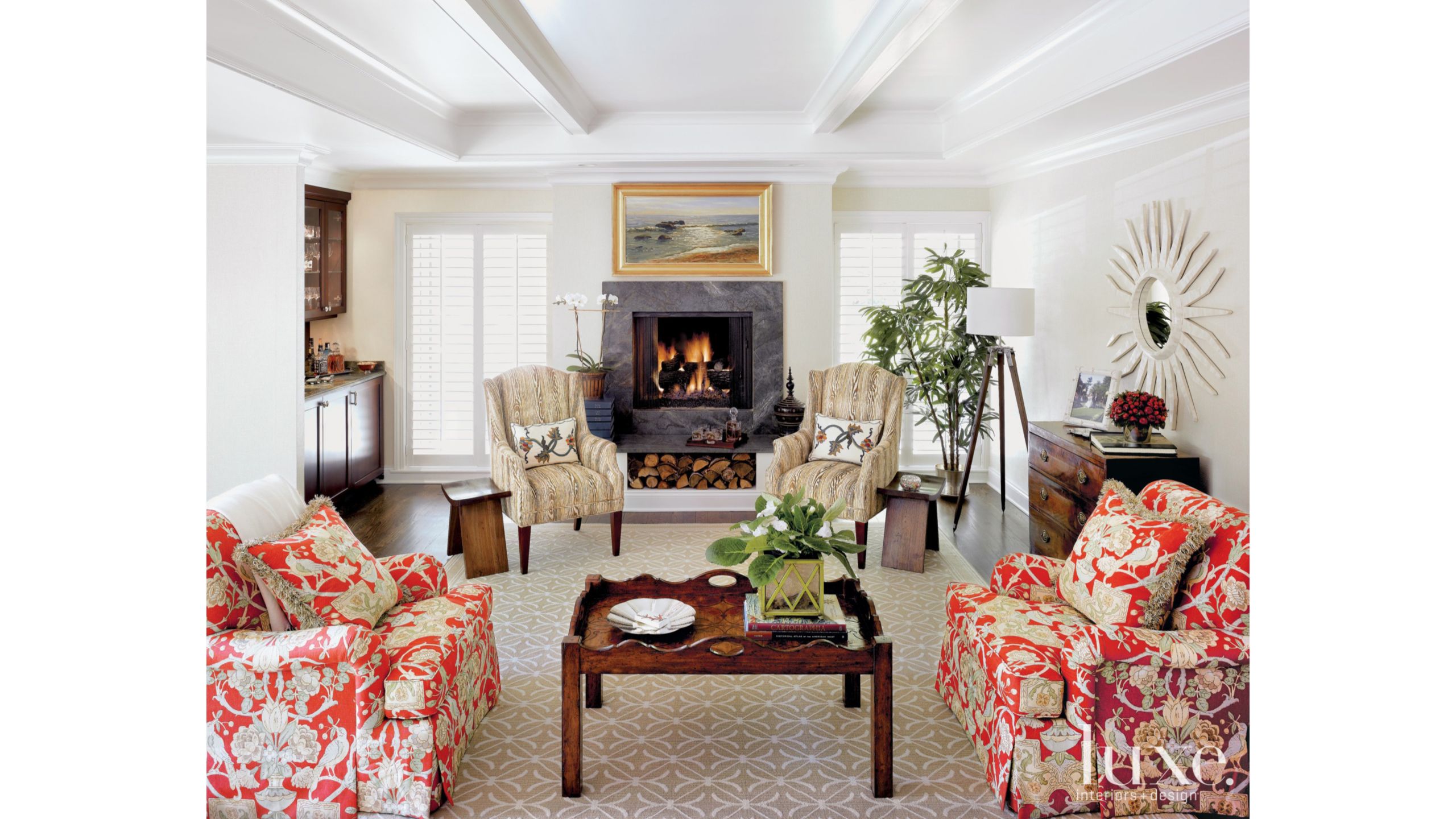 Warm And Inviting Living Room Luxe Interiors Design