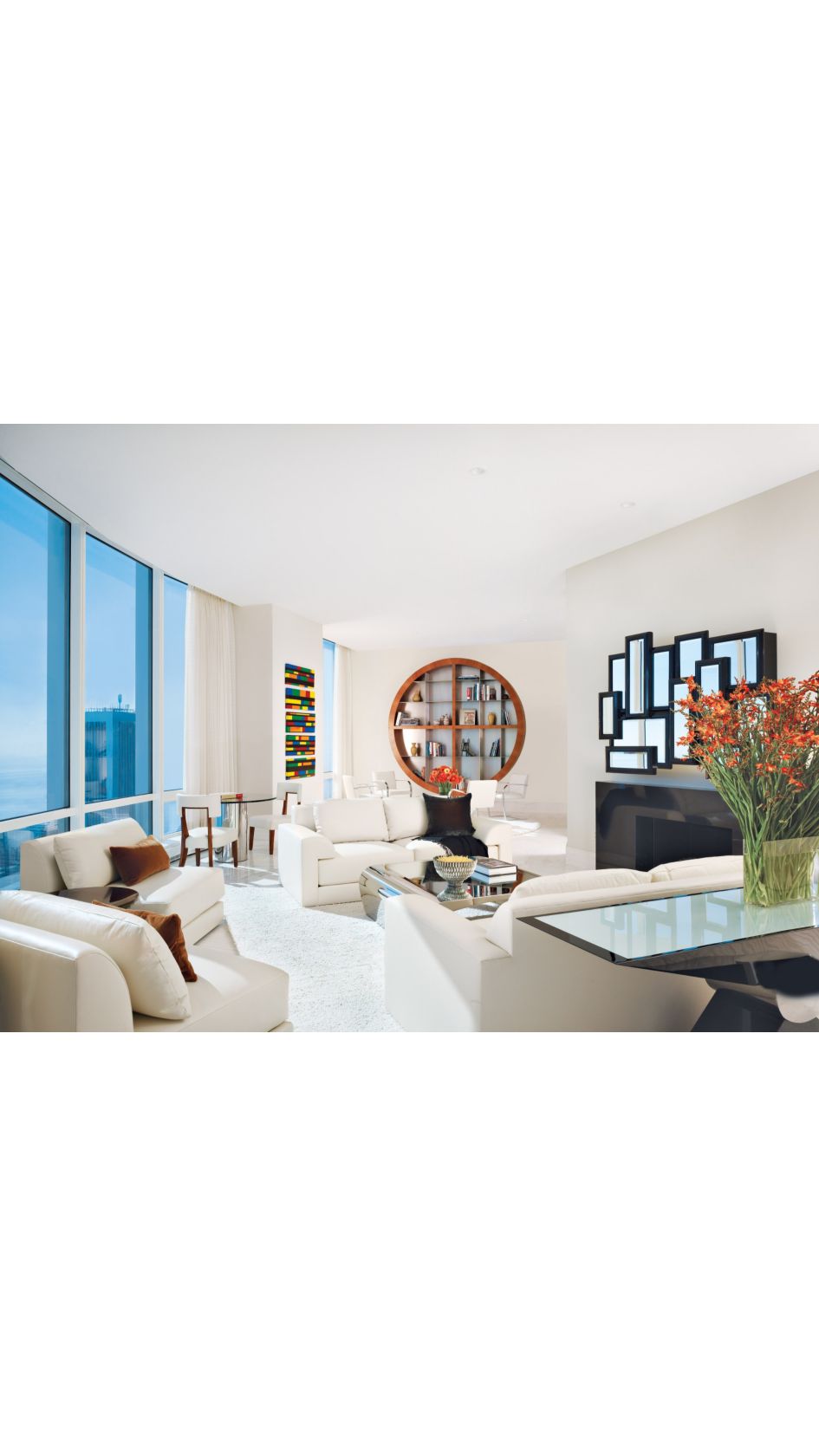 Contemporary Cream And White Living Room Luxe Interiors