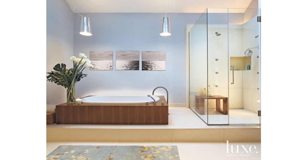 22 Spa Like Master Bathrooms Features Design Insight From The Editors Of Luxe Interiors Design 