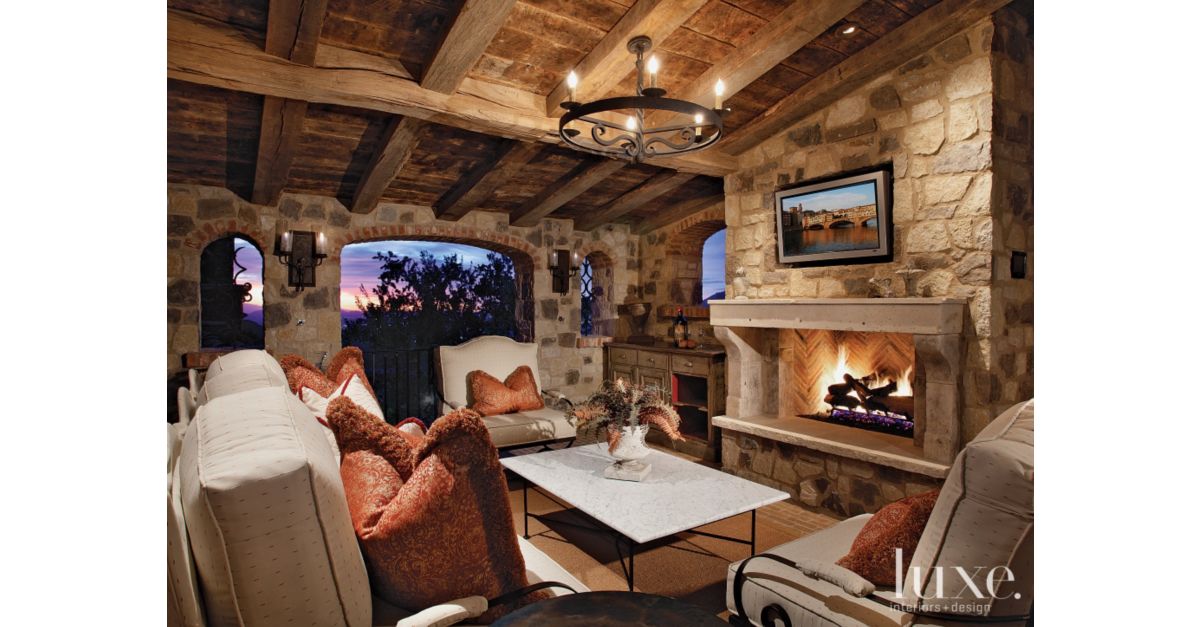 A Cozy Outdoor Room Luxe Interiors + Design