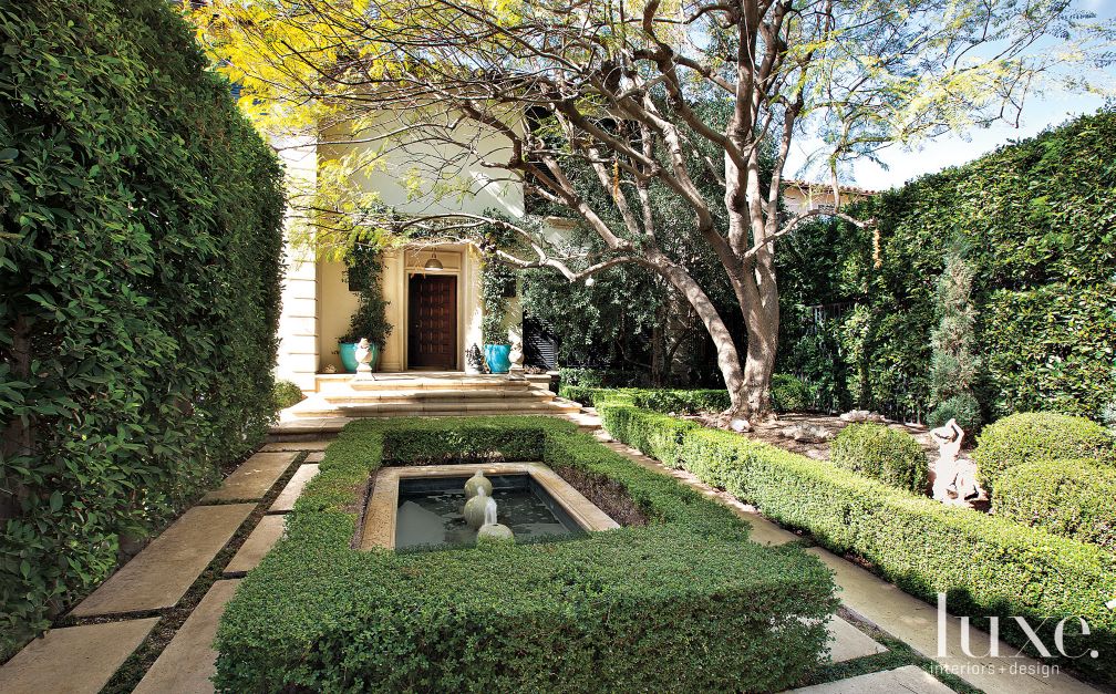 Mediterranean Front Entry Courtyard Luxe Interiors Design Mediterranean Front Entry Courtyard Luxe Interiors Design