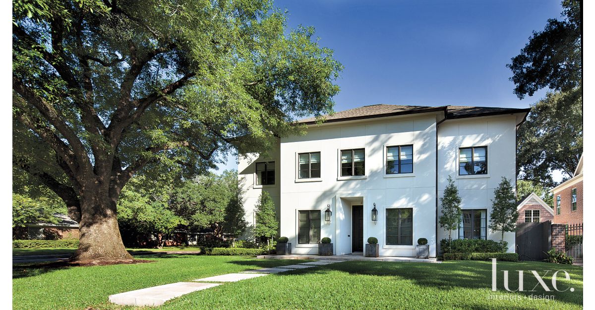  Modern French  Revival Exterior Luxe Interiors Design