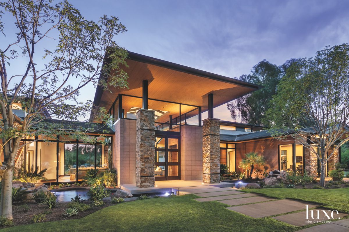 Modern Master Of Stone Steel And Cedar Luxe Interiors