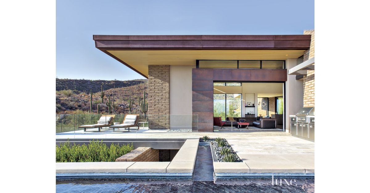 A Contemporary Marana Home With A Desert Landscape 