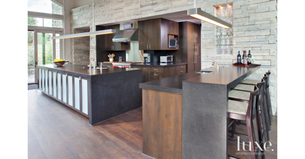 Modern Gray Bar Area LuxeSource Luxe Magazine The Luxury Home Redefined