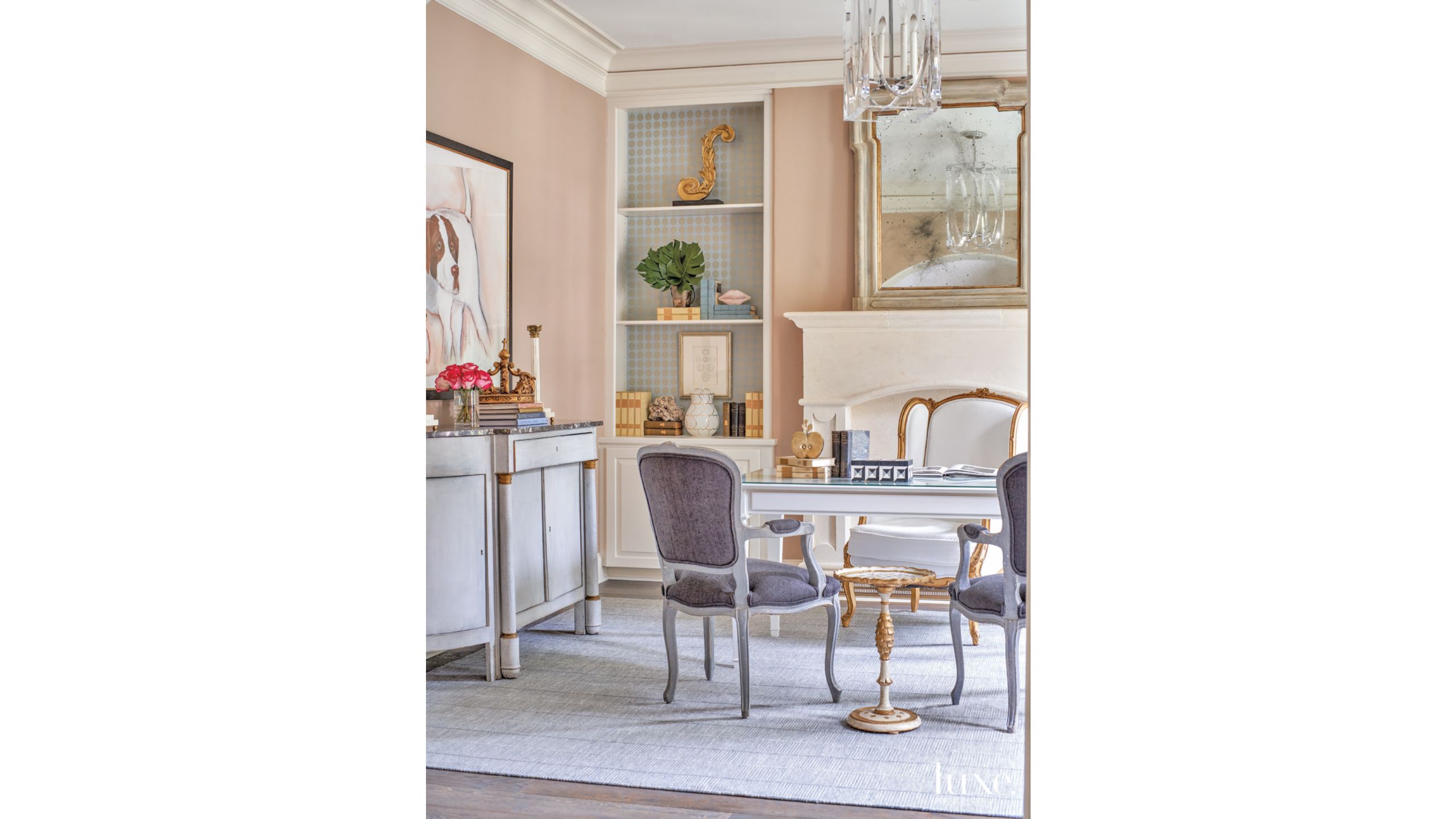 A Transitional Houston Manse With Charming French Style Luxe